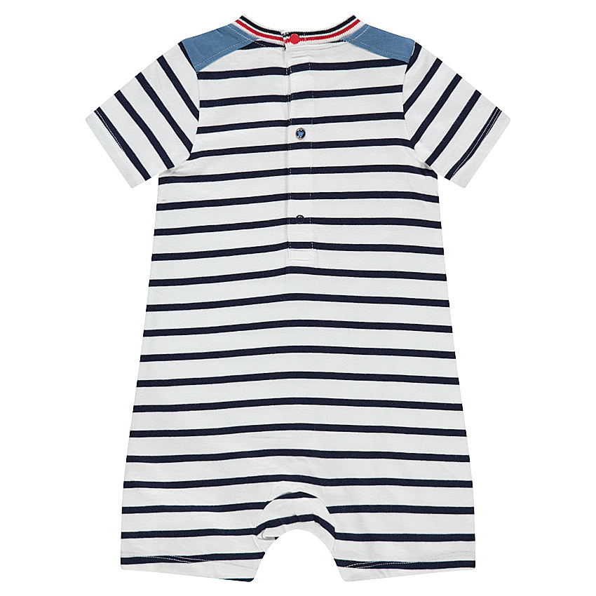 Combinaison courte rayée avec Mickey Disney printé  