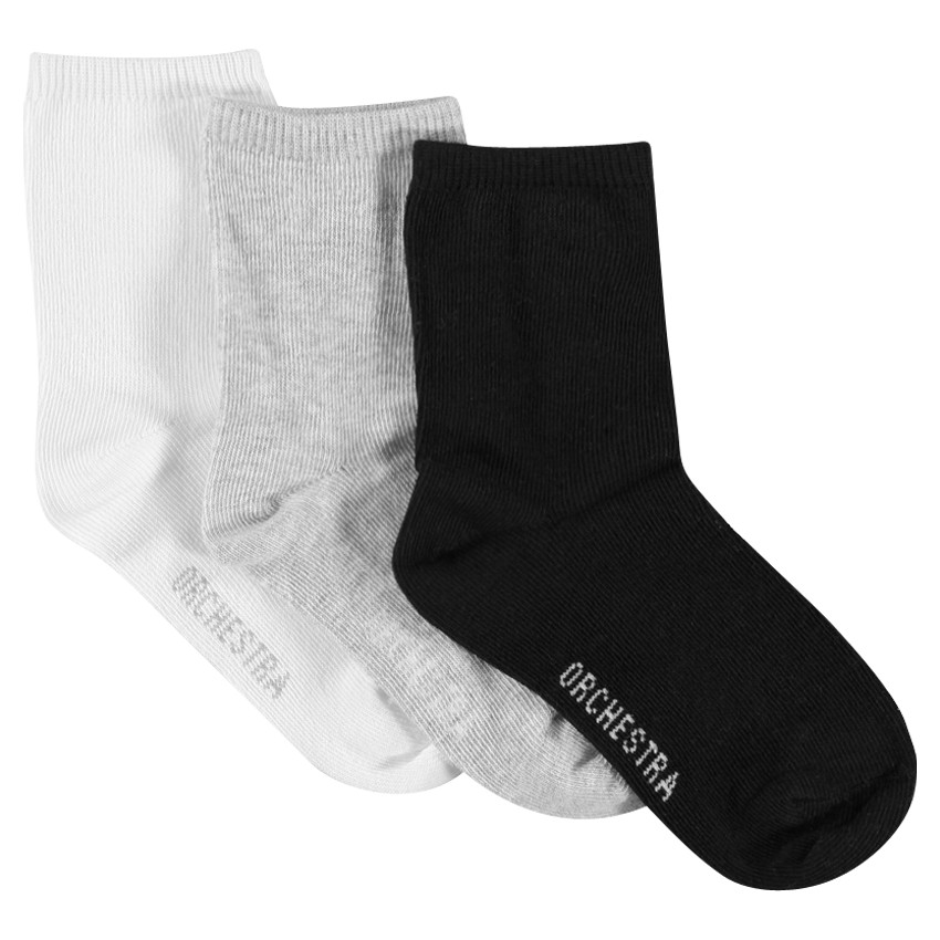 Lot de 3 paires de chaussettes unies  
