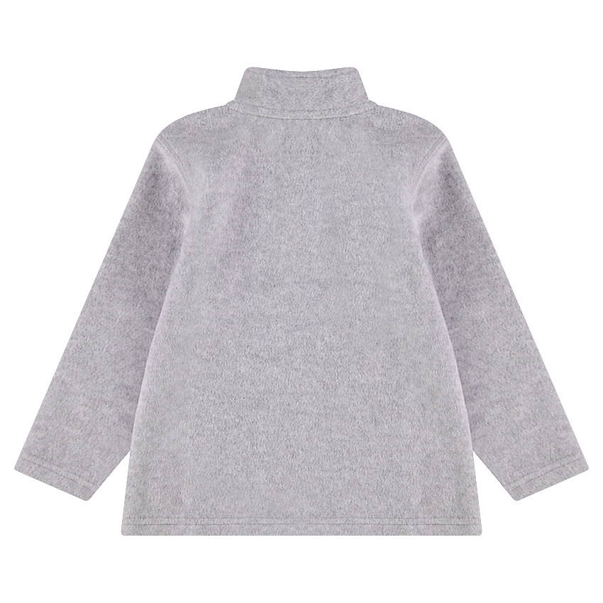 Sweat en polaire avec ouverture zippée sur le devant 