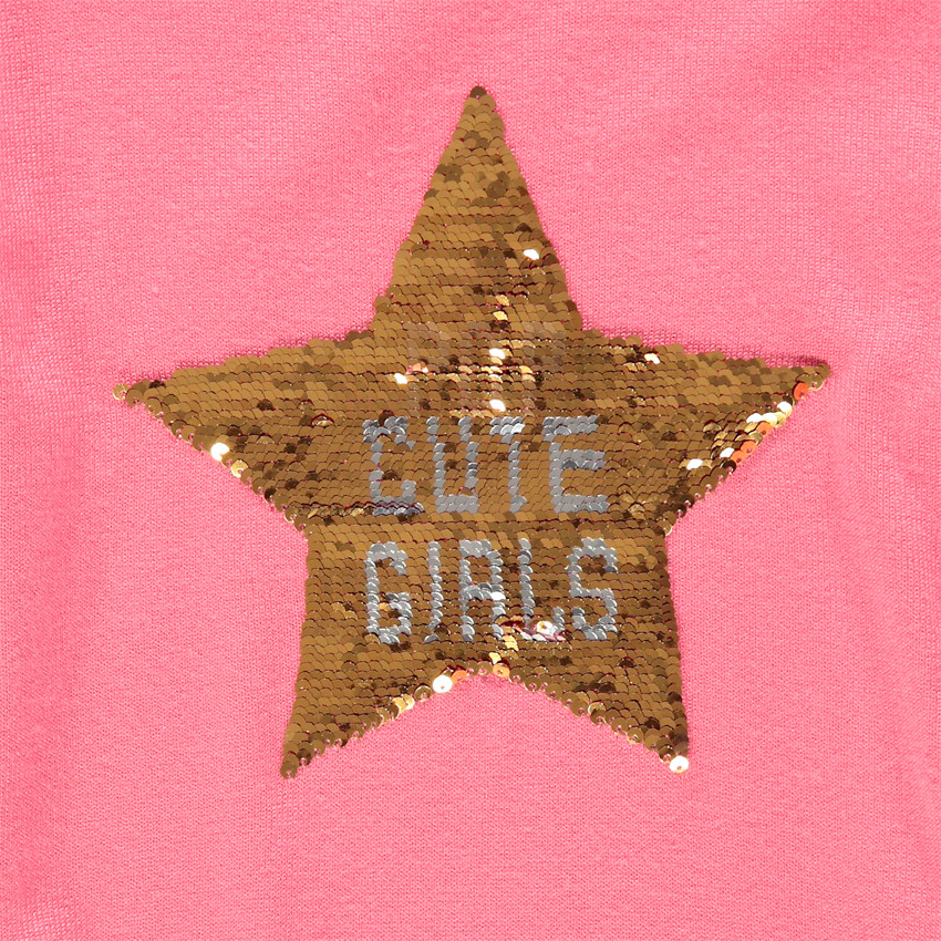 Pull en tricot uni avec motif fantaisie 