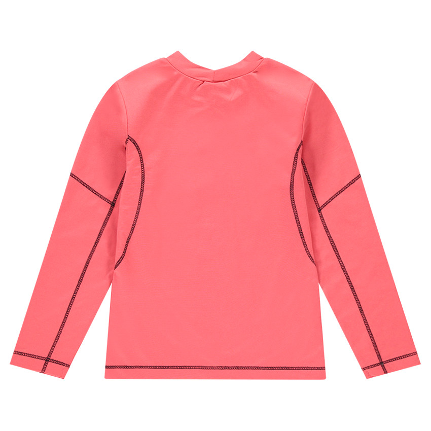 Sous-pull col cheminée en polyester et élasthanne avec logo printé 