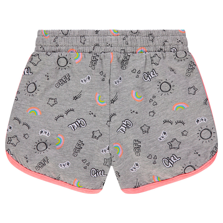 Short en jersey avec imprimé fantaisie all-over 