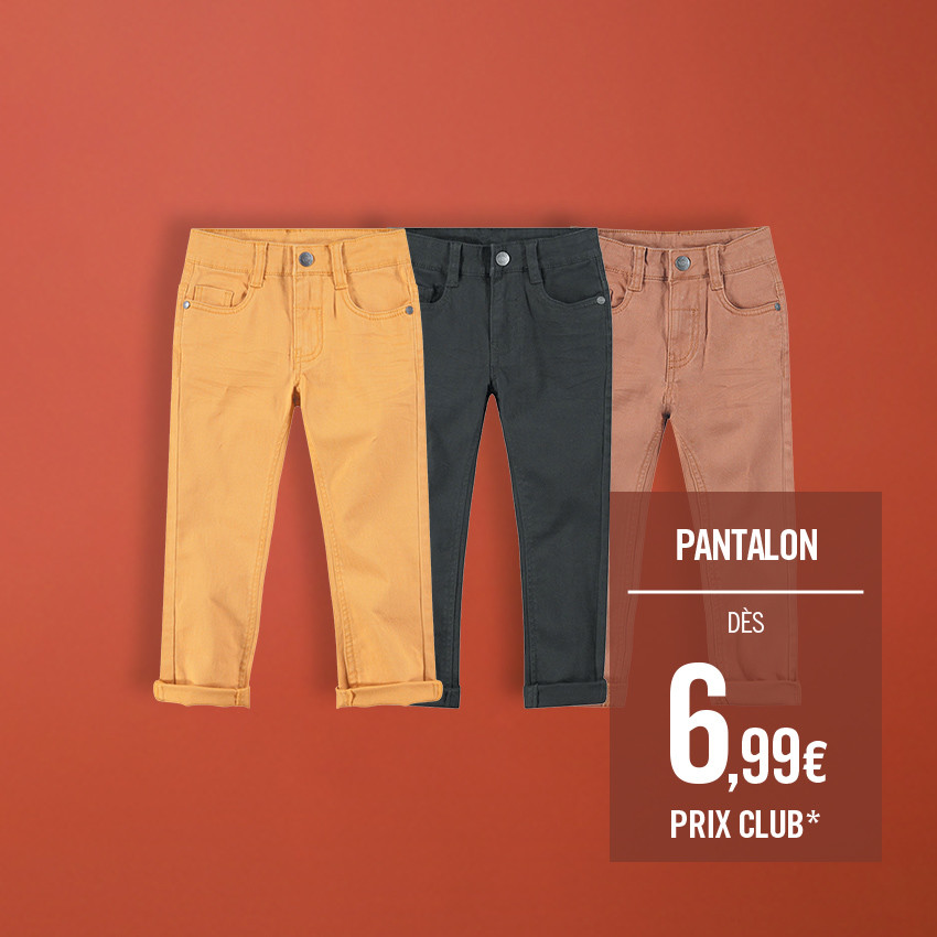 Pantalon en twill surteint avec poche fantaisie au dos 