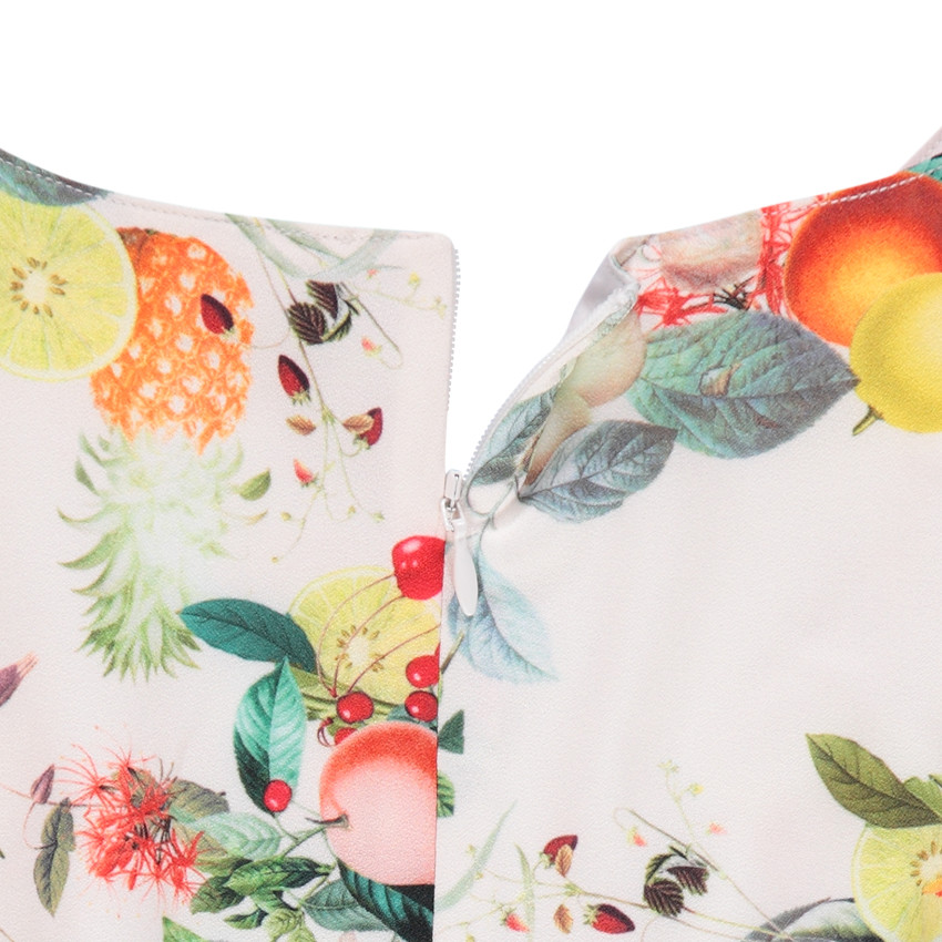 Junior - Robe imprimée fruits avec découpe au dos 