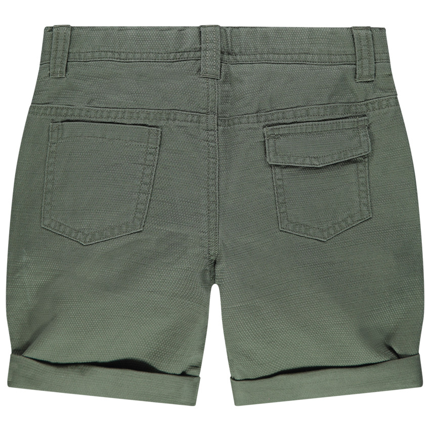 Bermuda en maille fantaisie à bandes sur les côtés 