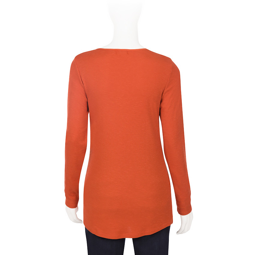 Tee-shirt manches longues de grossesse côtelé 