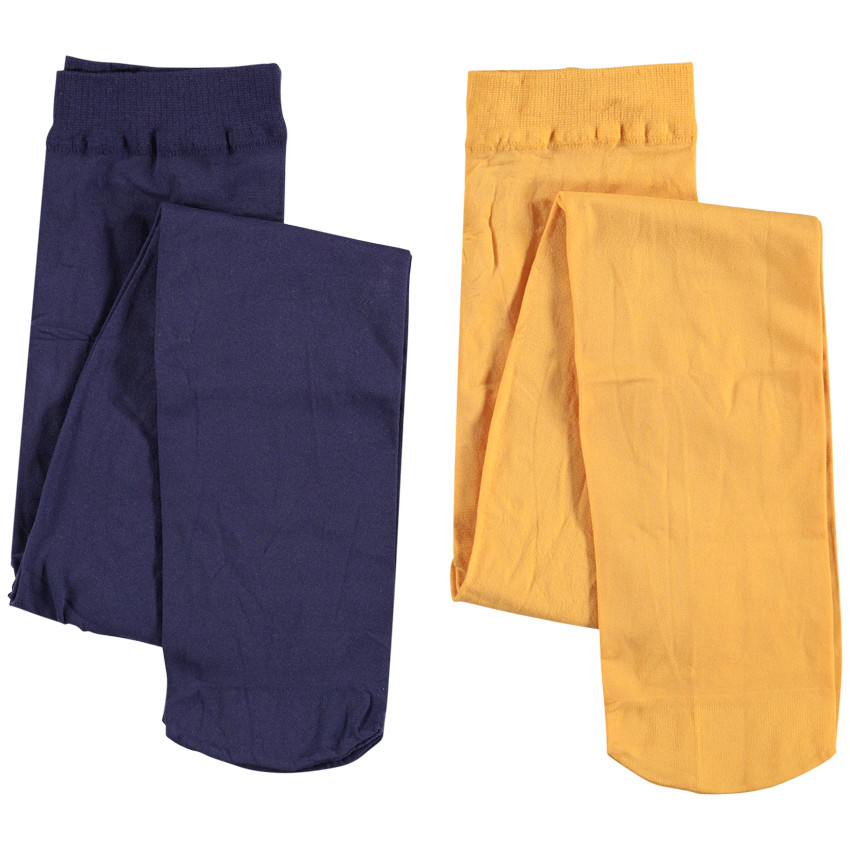 Lot de 2 collants fins unis 