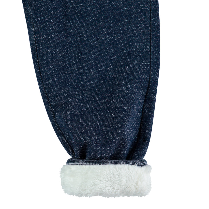 Pantalon de jogging en molleton doublé sherpa avec badges 