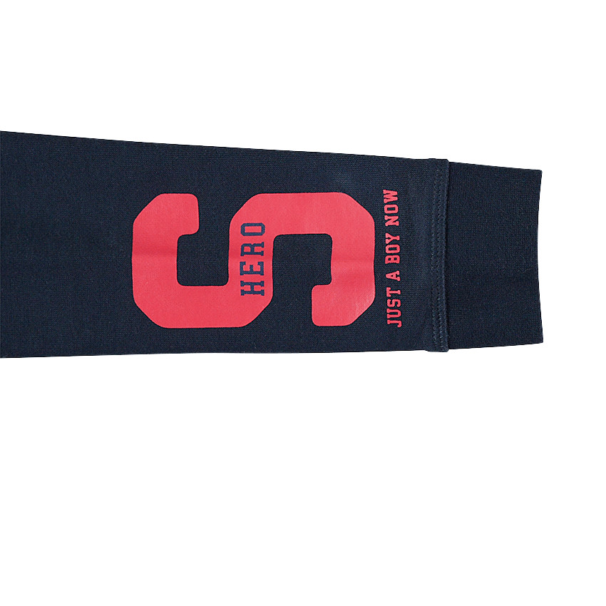 Gilet à capuche en molleton avec textes printés 