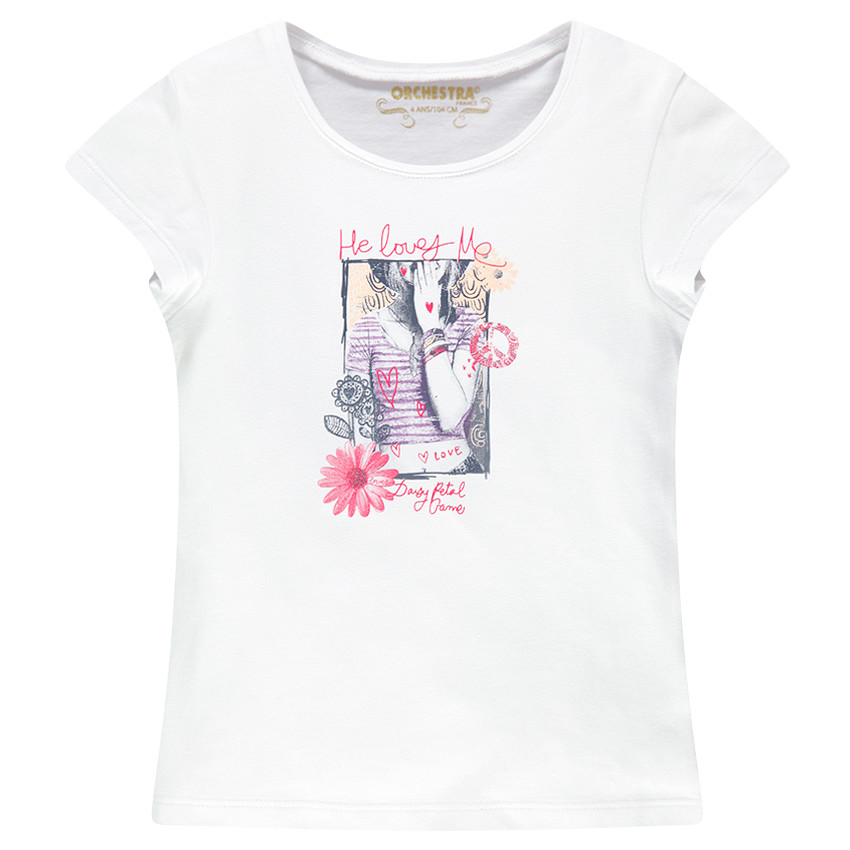Tee-shirt manches courtes printé 