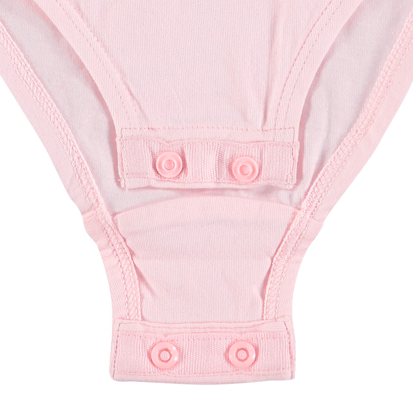 Body en coton uni avec message printé devant 