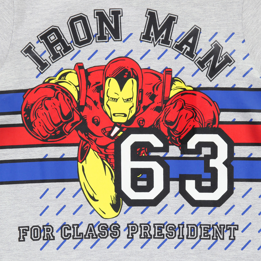 Junior - Pyjama en jersey court Marvel print Iron Man 