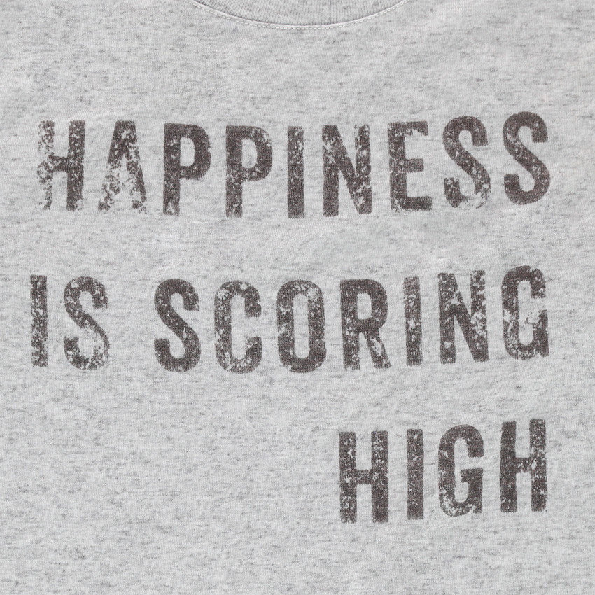 Junior - Tee-shirt manches longues avec texte printé et bandes contrastées 