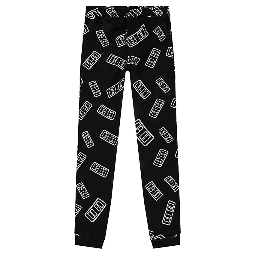 Junior - Pyjama en jersey avec message printé et pantalon imprimé all-over 