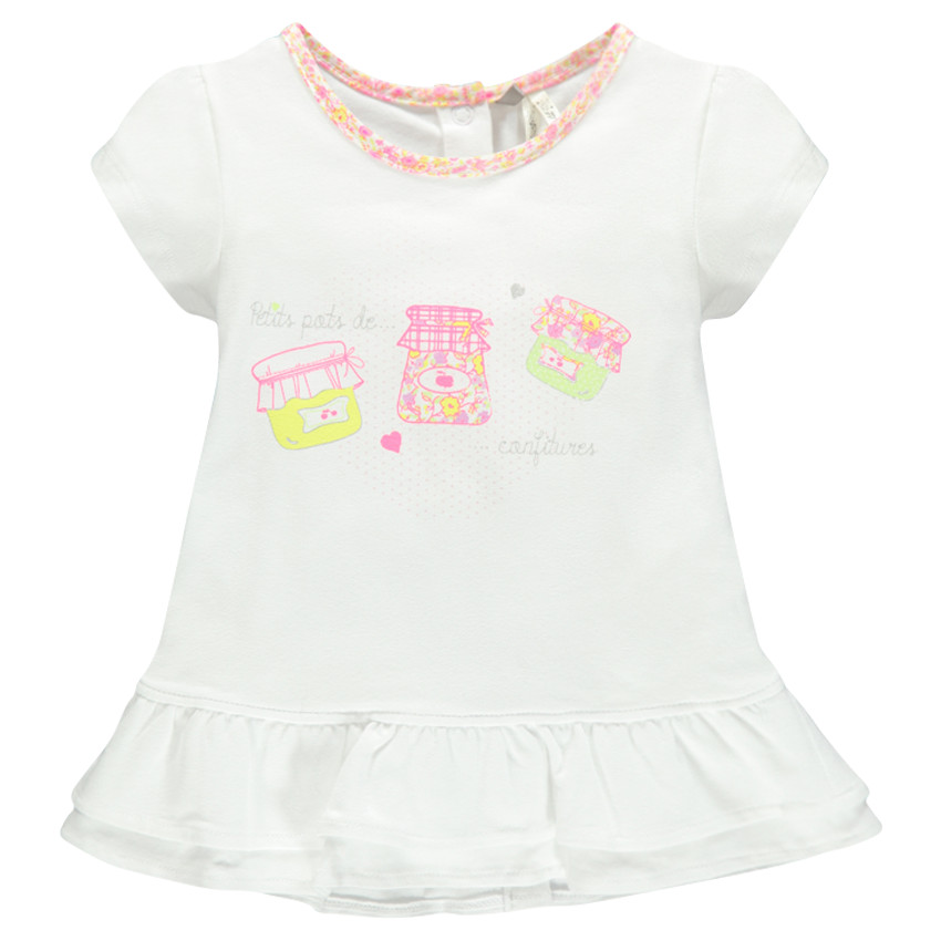 Tunique naissance à volants et print fantaisie 