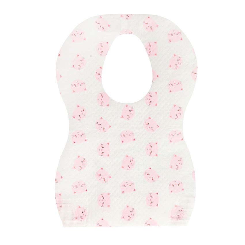 Bavoirs jetables motif chat - 10 pièces 