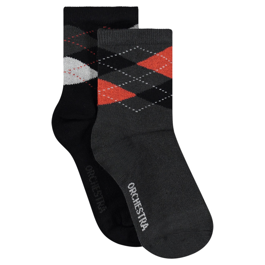 Chaussettes hautes avec motif jacquard 