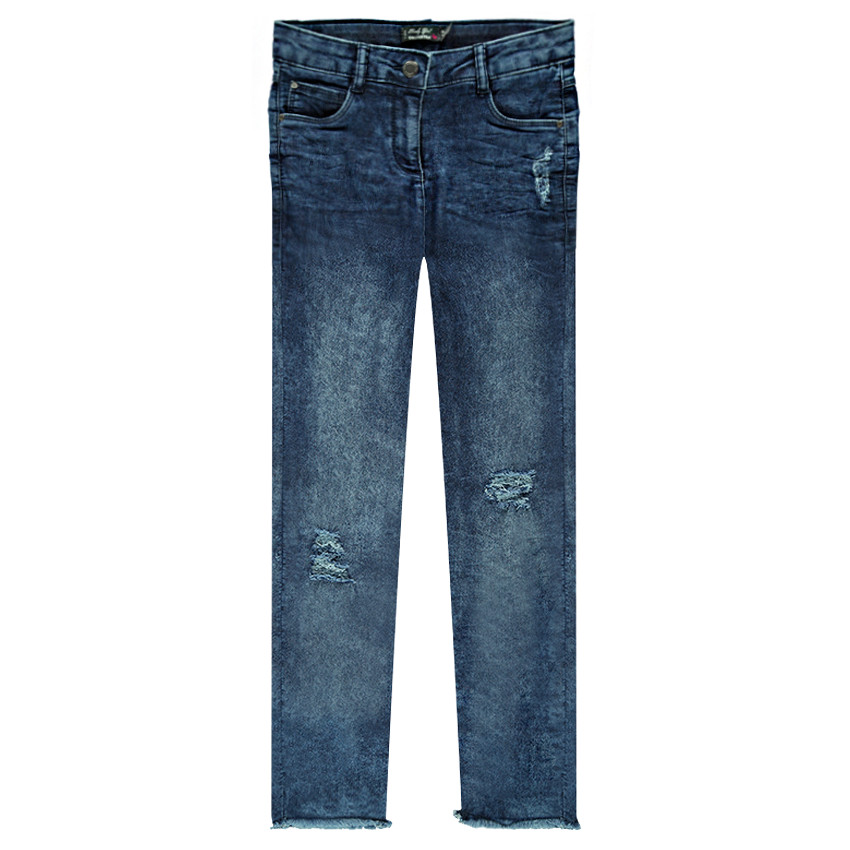 Junior - Jegging effet used et crinkle 