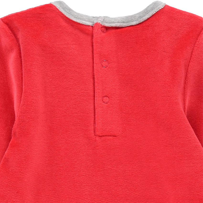 Pyjama en velours avec print Mickey Disney et bas all-over 