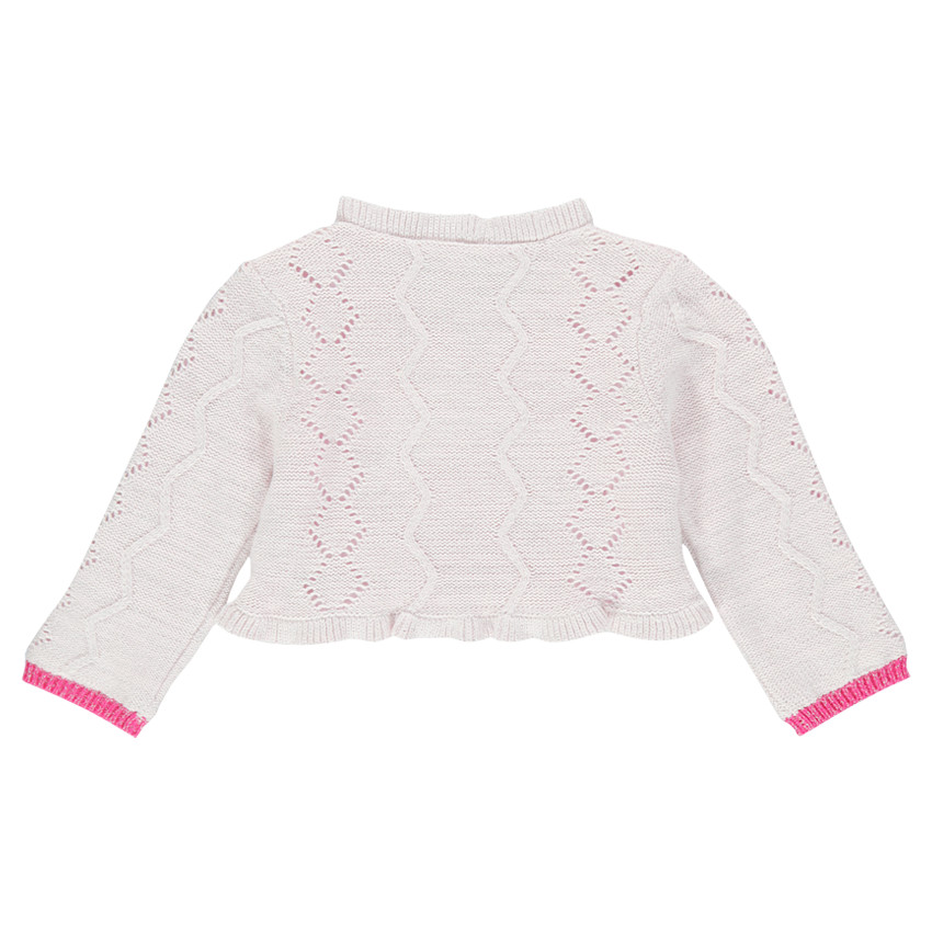 Gilet en crochet doublé jersey 