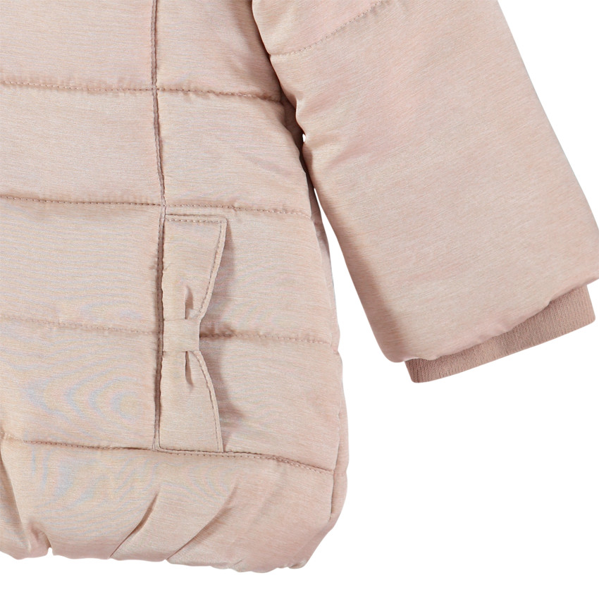 Doudoune matelassée doublée sherpa à capuche amovible 