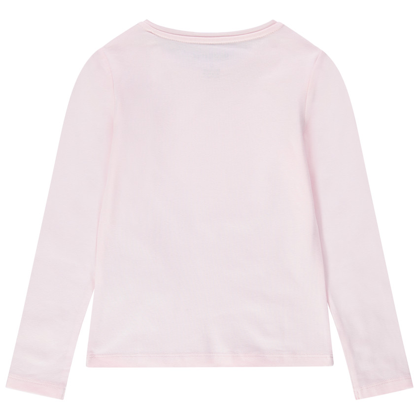 T-shirt manches longues en jersey avec motif en sequins 