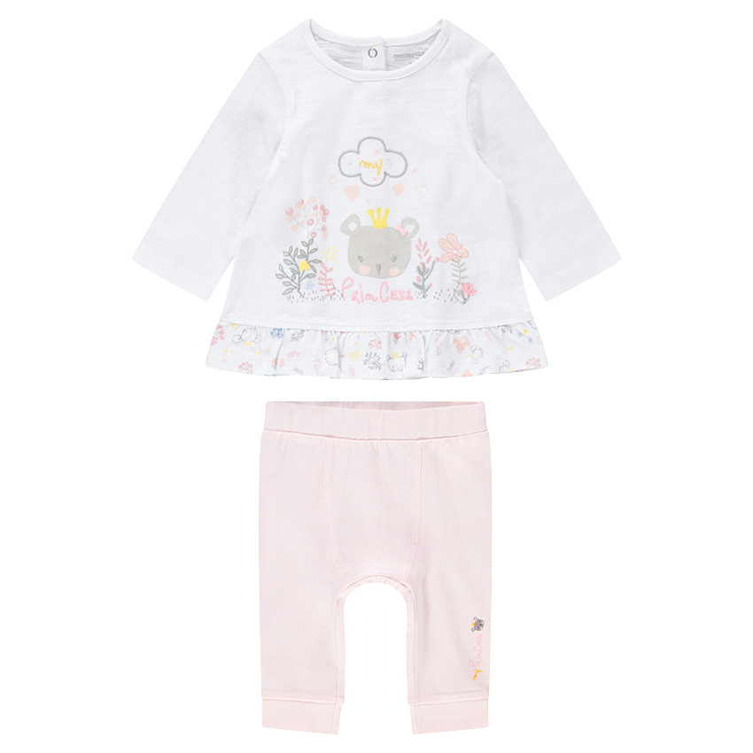 Ensemble tunique manches longues print koala et pantalon uni 
