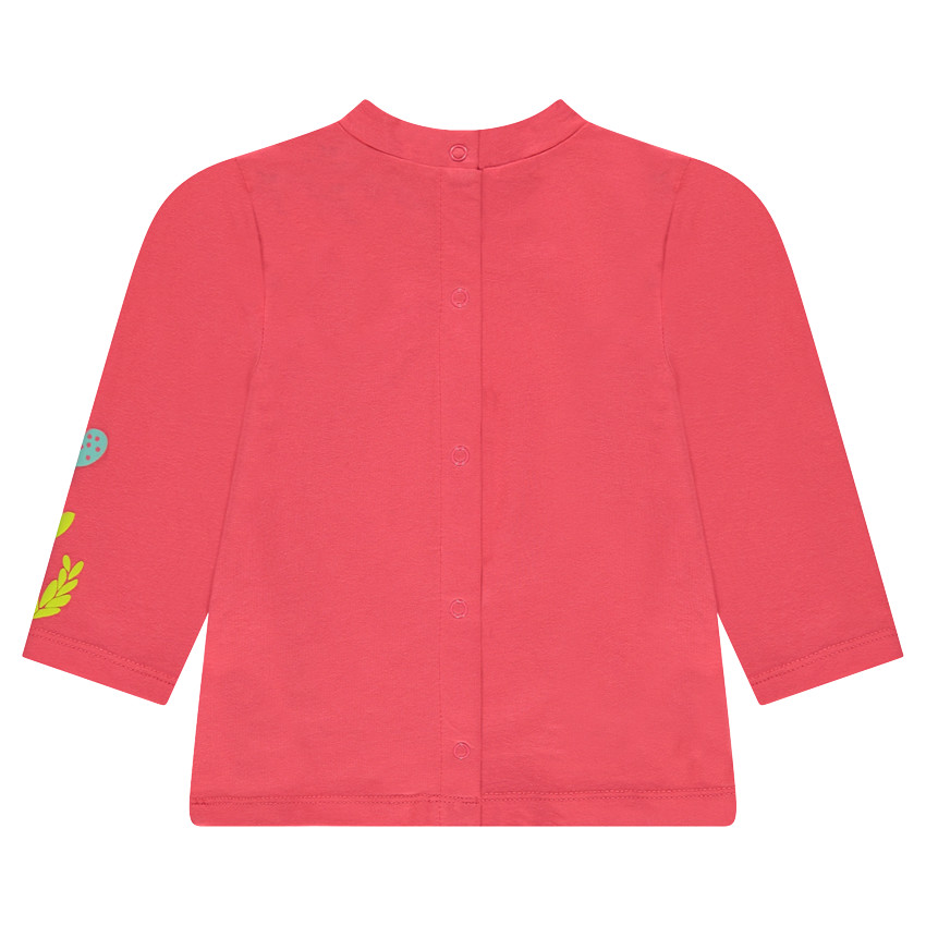 Sous-pull en jersey avec print végéta et ouverture pressionnée dos 