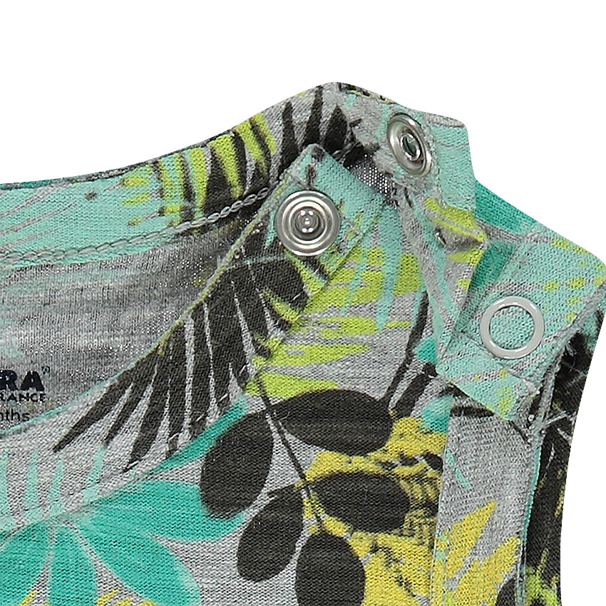 Débardeur en jersey avec imprimé fantaisie all-over et message printé 