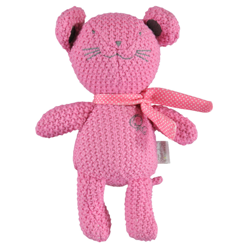 Peluche souris en tricot 