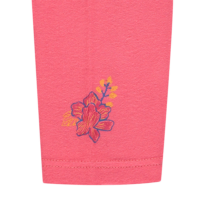 Legging en jersey avec fleur printée 