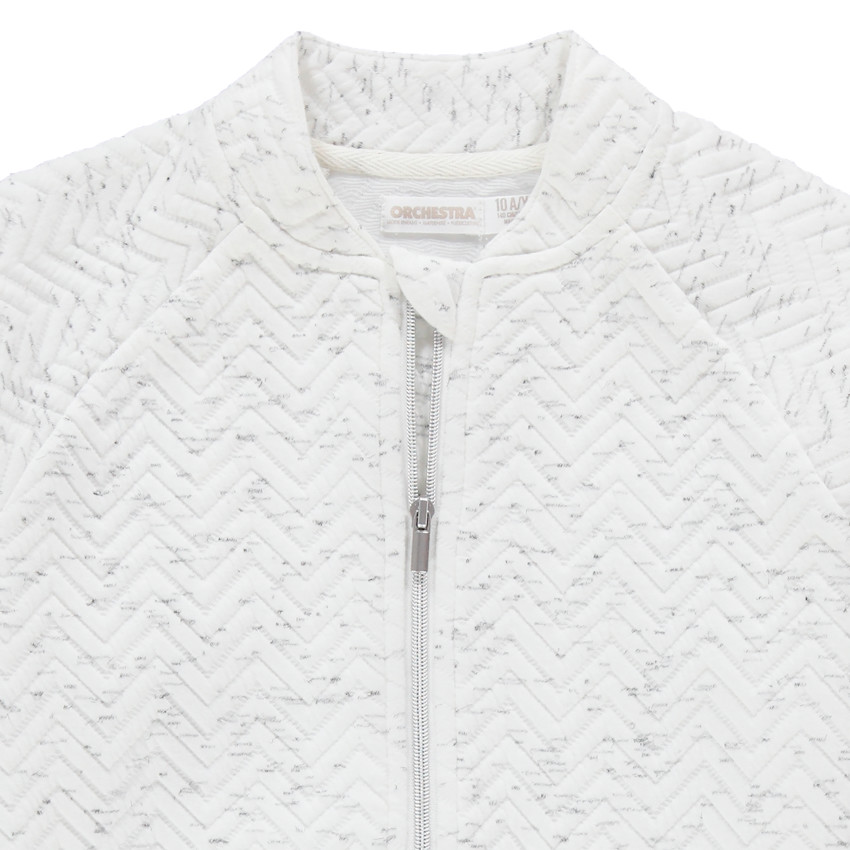 Junior - Gilet en molleton ottoman chiné 