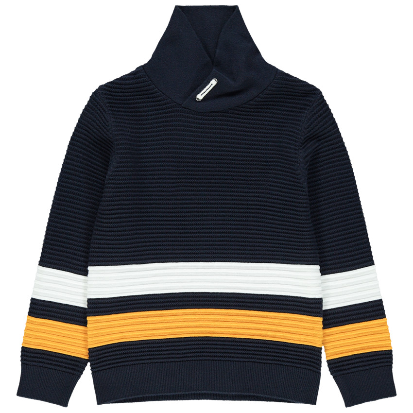 Pull en tricot ottoman avec col croisé 