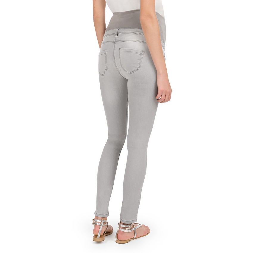 Jeans de grossesse coupe slim effet used 