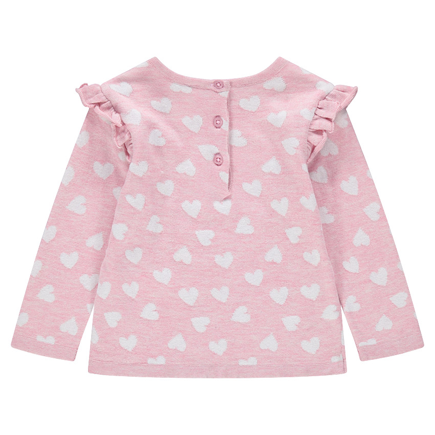 Pull en tricot avec emmanchures volantées 