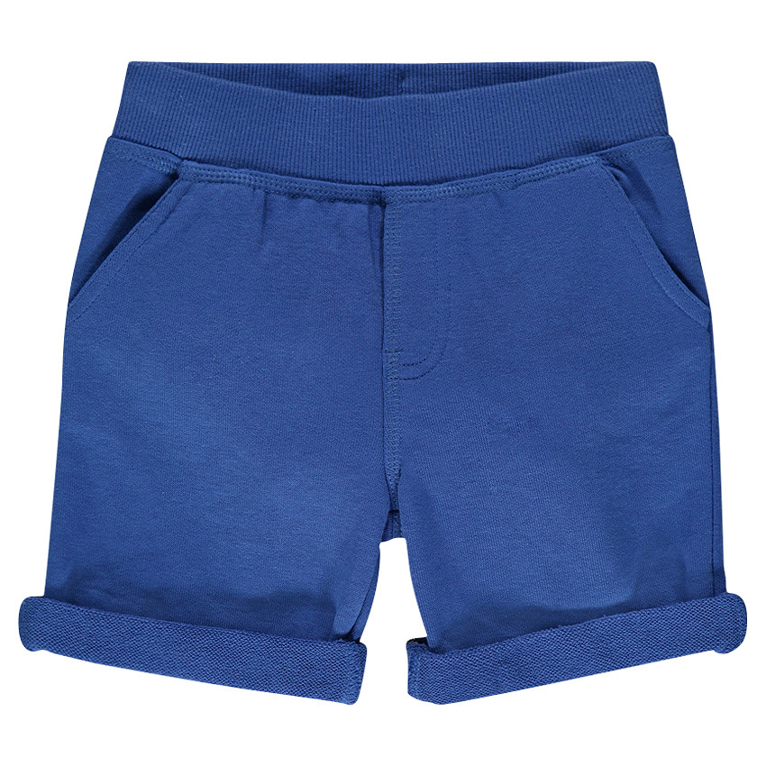 Bermuda en molleton léger uni 