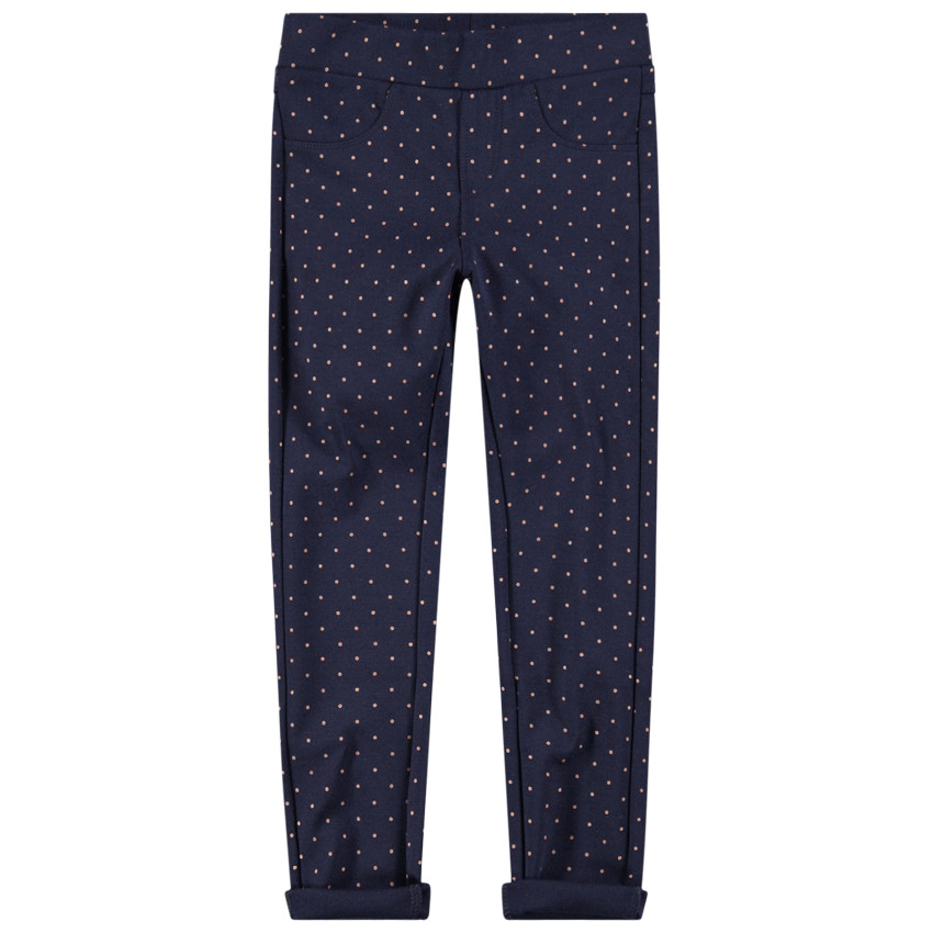 Legging en milano à pois all-over 