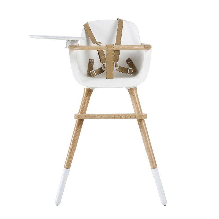 Chaise haute fixe Ovo Luxe One - Blanche 