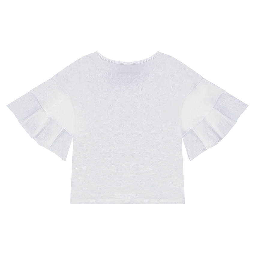 Junior - Tee-shirt en jersey à manches volantées 