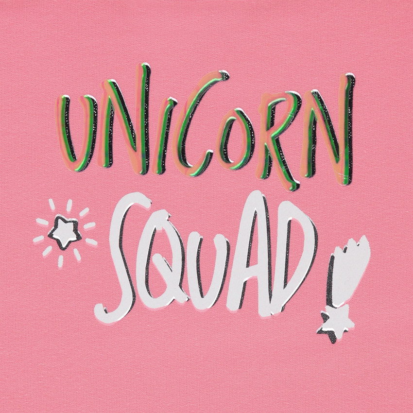 Sweat en molleton avec ruchés sur les manches 