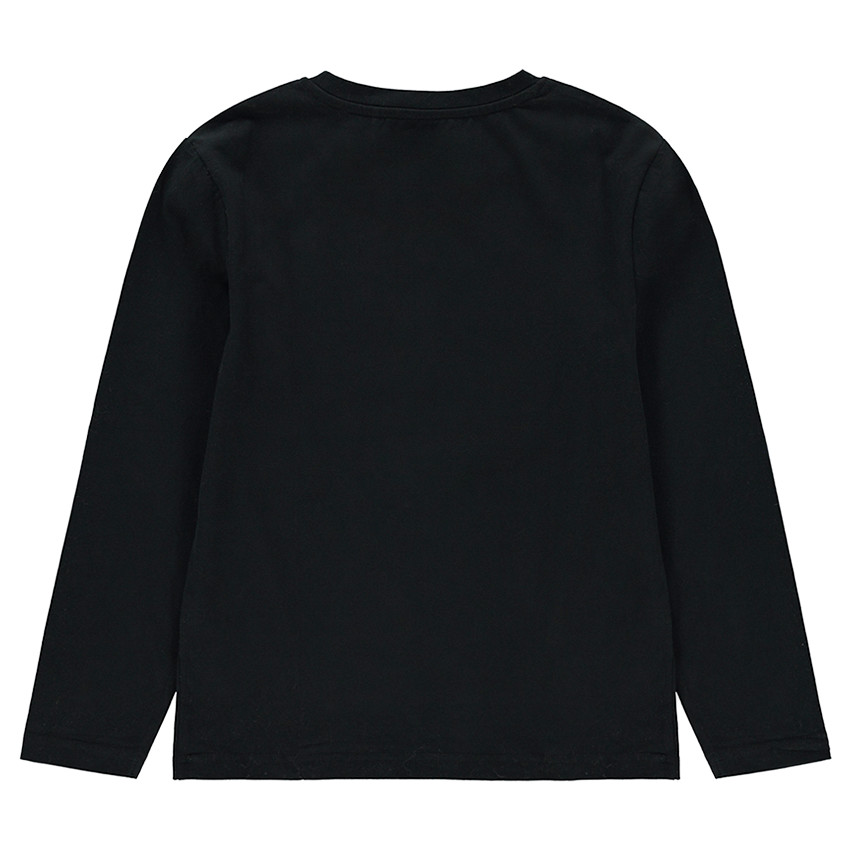 Junior - Tee-shirt manches longues en jersey print logo Batman 