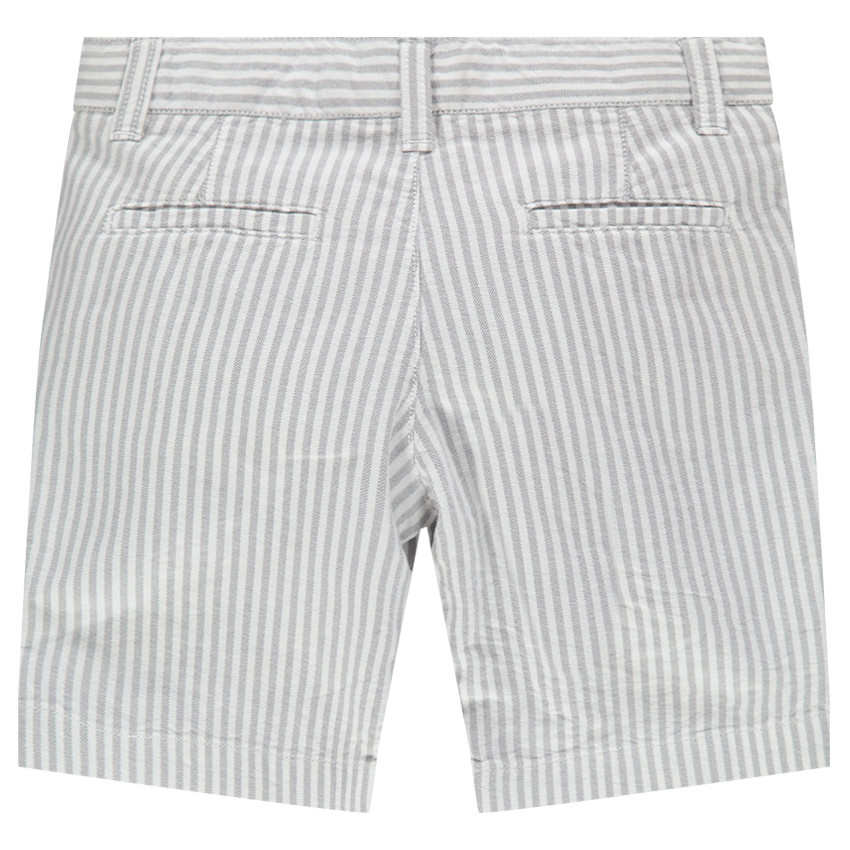Bermuda à rayures verticales en coton 