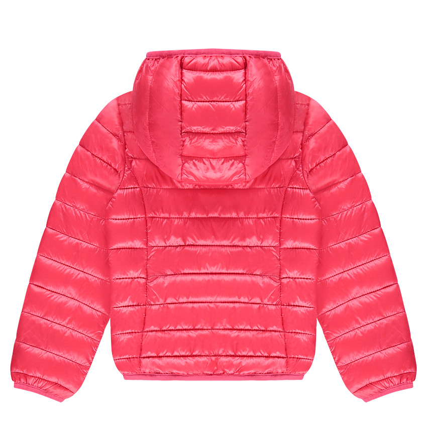 Junior - Doudoune light imperméable à capuche avec sac de rangement imprimé 