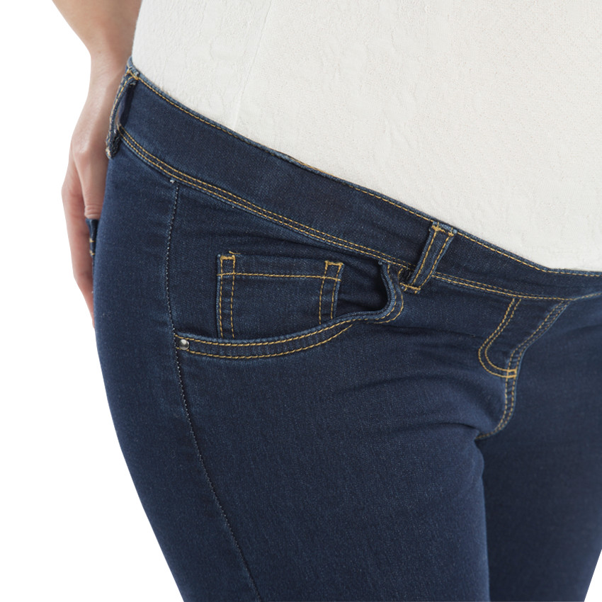 Jegging de grossesse en molleton effet denim 