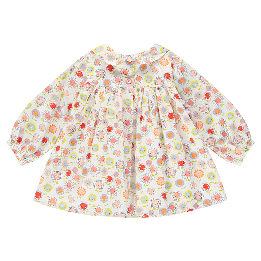 Tunique manches longues imprimée fleurs 