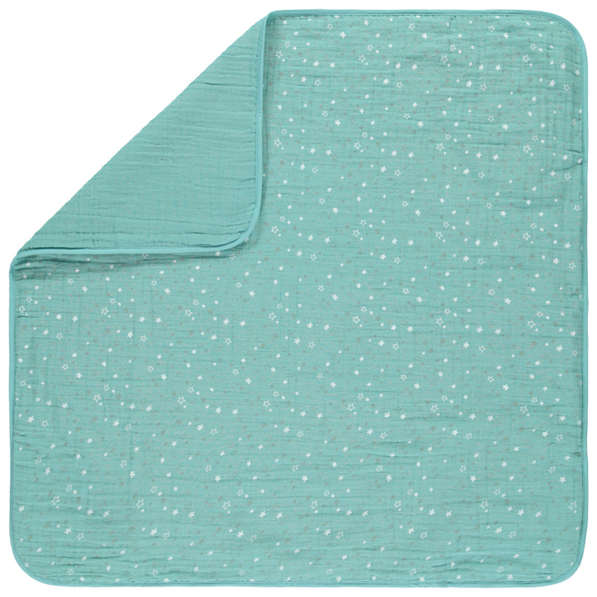 Couverture imprimée étoiles en tétra 80 x 80cm 