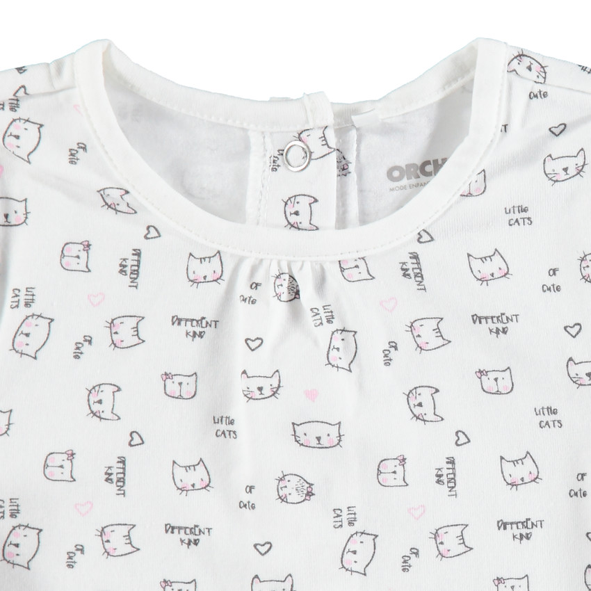 T-shirt manches longues à motifs fantaisie 