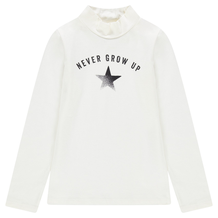 Junior - Sous-pull col roulé en jersey print étoile 