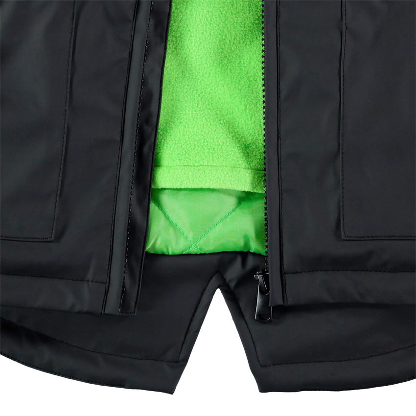 Parka 3 en 1 motif dinosaure doublée micropolaire 