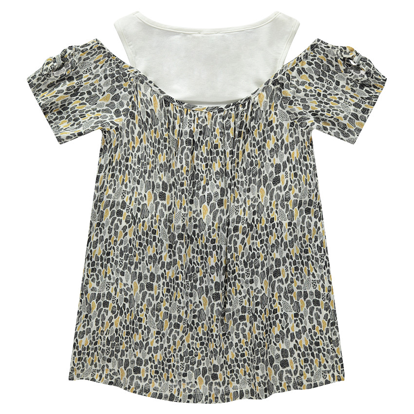 Junior - Tunique à épaules ajourées avec imprimé ethnique all-over 